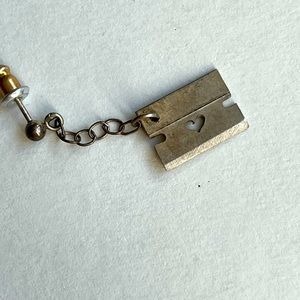 Sterling silver dangling earrings